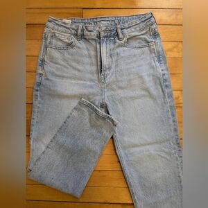 American Eagle Light Wash Mom Jeans Size 6 Short